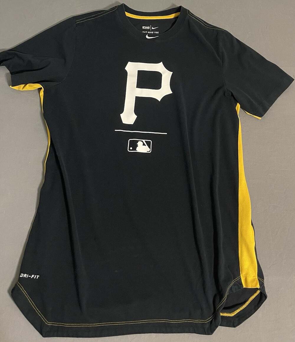 Nike Dri-FIT Pittsburgh Pirates MLB Training Tee Mens Large Black Yellow